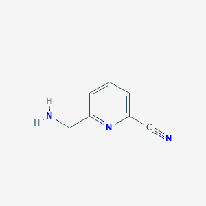 molecular formula C7H7N3 B114738 6-(Aminomethyl)picolinonitrile CAS No. 153396-50-0