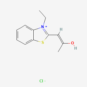 B1147383 3-Ethyl-2-(2-hydroxy-1-propenyl)benzothiazolium chloride CAS No. 157584-19-5
