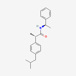 molecular formula C₂₁H₂₇NO B1147385 (2S)-2-[4-(2-methylpropyl)phenyl]-N-[(1R)-1-phenylethyl]propanamide CAS No. 81576-52-5
