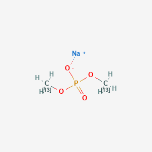 molecular formula ¹³C₂H₆NaO₄P B1147393 Dimethyl Phosphate-13C2 Sodium Salt CAS No. 157487-95-1