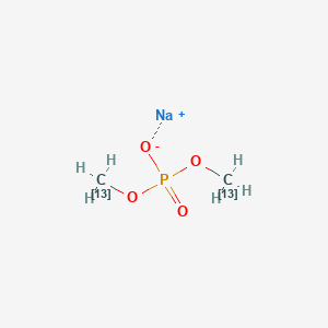 molecular formula ¹³C₂H₆NaO₄P B1147393 sodium;di(113C)methyl phosphate CAS No. 157487-95-1