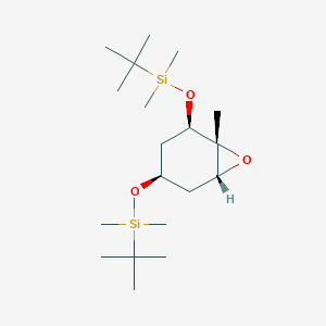 molecular formula C₁₉H₄₀O₃Si₂ B1147395 (1R,2S,4R,6R)-2,4-Bis(tert-butyldimethylsilyloxy)-1-methyl-cyclohexane 1,2-Epoxide CAS No. 121289-20-1