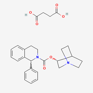 molecular formula C₂₇H₃₂N₂O₆ B1147410 (R,R)-Solifenacin Succinate CAS No. 862207-70-3