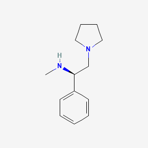 molecular formula C13H20N2 B1147411 (R)-N-Methyl-1-phenyl-2-(pyrrolidin-1-yl)ethanamine CAS No. 136329-39-0