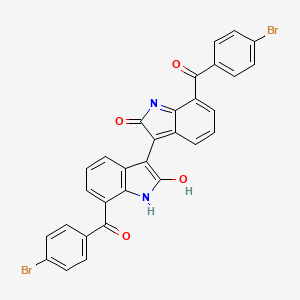 molecular formula C₃₀H₁₆Br₂N₂O₄ B1147414 7,7'-双(4-溴苯甲酰)异吲哚 CAS No. 1798431-98-7