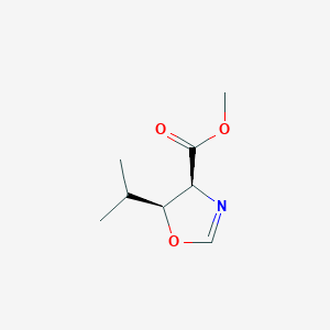 molecular formula C8H13NO3 B114743 (4S,5S)-Methyl 5-isopropyl-4,5-dihydrooxazole-4-carboxylate CAS No. 156808-49-0