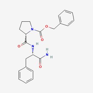 molecular formula C22H25N3O4 B1147433 benzyl (2S)-2-({[(1S)-2-amino-1-benzyl-2-oxoethyl]amino}carbonyl)-1-pyrrolidinecarboxylate CAS No. 127861-61-4