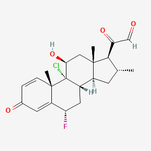 molecular formula C₂₂H₂₆ClFO₄ B1147457 21-去氢氯可托酮 CAS No. 61744-29-4