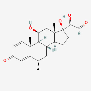molecular formula C₂₂H₂₈O₅ B1147460 21-Dehydro-6alpha-methyl prednisolone CAS No. 58636-50-3