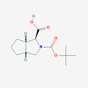 (1S,3aR,6aS)-2-(tert-Butoxycarbonyl)octahydrocyclopenta[c]pyrrole-1-carboxylic acid