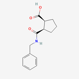 molecular formula C₁₄H₁₇NO₃ B1147464 cis-2-(Benzylaminocarbonyl)cyclopentanecarboxylic Acid CAS No. 1796929-53-7