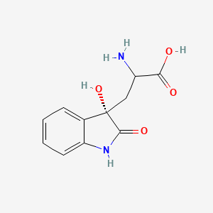 molecular formula C₁₁H₁₂N₂O₄ B1147478 2-氨基-3-[(3S)-3-羟基-2-氧代-1H-吲哚-3-基]丙酸 CAS No. 184955-21-3