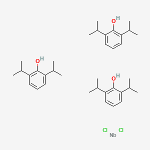 molecular formula C36H51Cl2NbO3 B1147479 Dichlorotris(2,6-diisopropylphenolato)niobium CAS No. 129896-75-9