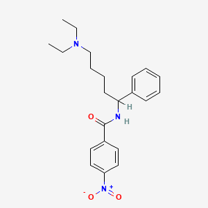N-[5-(diethylamino)-1-phenylpentyl]-4-nitrobenzamide