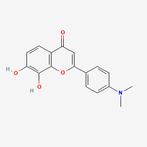molecular formula C₁₇H₁₅NO₄ B1147499 2-(4-(Dimethylamino)phenyl)-7,8-dihydroxy-4H-chromen-4-one CAS No. 1205548-00-0