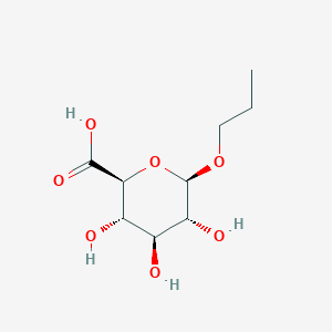 molecular formula C₉H₁₆O₇ B1147520 Propyl b-D-glucuronide CAS No. 17685-07-3