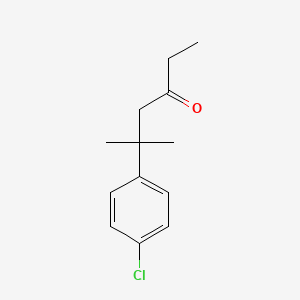 molecular formula C13H17ClO B1147523 4-Chlorobenzyl pinacolone CAS No. 127141-86-0