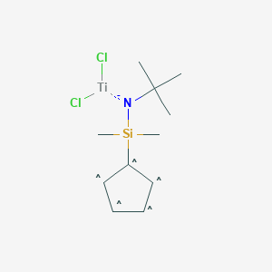 molecular formula C11H19Cl2NSiTi 5* B1147524 DIMETHYLSILYL (T-BUTYLAMIDO)(CYCLOPENTADIENYL) TITANIUM DICHLORIDE CAS No. 135539-57-0