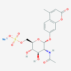 4-Methylumbelliferyl 6-Sulfo-2-acetamido-2-deoxy-alpha-D-glucopyranoside Sodium Salt (>90per cent)