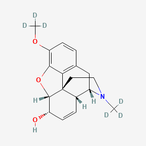 (4S,4aR,7S,7aR,12bS)-9-(trideuteriomethoxy)-3-(trideuteriomethyl)-2,4,4a,7,7a,13-hexahydro-1H-4,12-methanobenzofuro[3,2-e]isoquinolin-7-ol