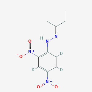 molecular formula C10H12N4O4 B1147566 2-Butanone 2,4-Dinitrophenylhydrazone-d3 