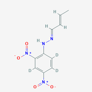 molecular formula C10H10N4O4 B1147570 Crotonaldehyde 2,4-Dinitrophenylhydrazone-d3 CAS No. 259824-64-1