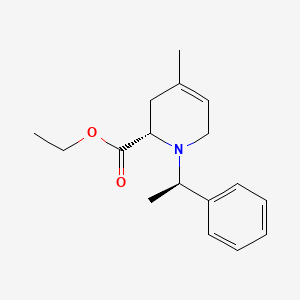 molecular formula C₁₇H₂₃NO₂ B1147575 Ethyl (S)-4-methyl-1-((R)-1-phenylethyl)-1,2,3,6-tetrahydropyridine-2-carboxylate CAS No. 134984-61-5