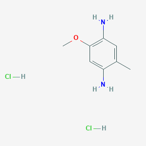 molecular formula C₈H₁₃ClN₂O B1147584 4-Methoxytoluene-2,5-diamine dihydrochloride CAS No. 56496-88-9