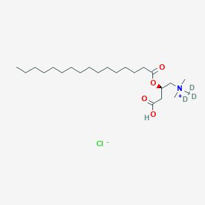 molecular formula C23H46ClNO4 B1147585 Palmitoyl-L-carnitine-d3Hydrochloride CAS No. 1334532-26-1