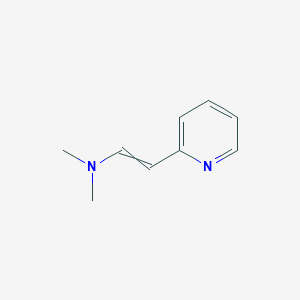 molecular formula C9H12N2 B1147599 Ethenamine, N,N-dimethyl-2-(2-pyridinyl)-, (1E)- CAS No. 137475-72-0