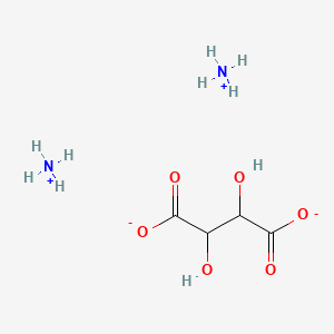 molecular formula C4H9NO6 B1147605 Ammonium (2R,3R)-3-carboxy-2,3-dihydroxypropanoate CAS No. 3164-29-2