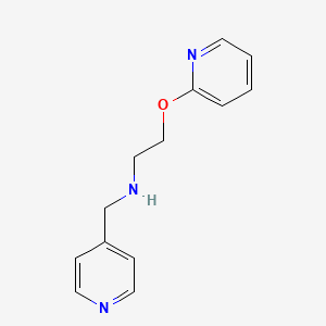 molecular formula C13H15N3O B11476130 N-(pyridin-4-ylmethyl)-2-(pyridin-2-yloxy)ethanamine 