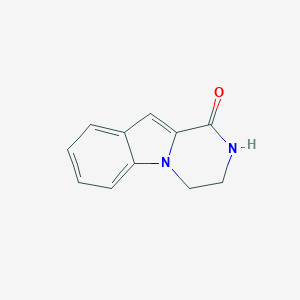 molecular formula C11H10N2O B114763 3,4-Dihydropyrazino[1,2-a]indol-1(2H)-one CAS No. 152193-85-6