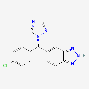 molecular formula C15H11ClN6 B1147648 去甲基伏洛唑 CAS No. 212559-66-5