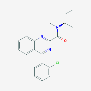 N-((2R)-2-Butanyl)-4-(2-chlorophenyl)-N-methyl-2-quinazolinecarboxamide