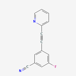 3-Fluoro-5-((pyridin-2-yl)ethynyl)benzonitrile