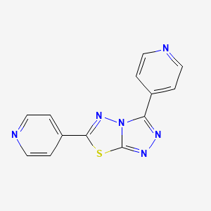 molecular formula C13H8N6S B11476643 [1,2,4]Triazolo[3,4-b][1,3,4]thiadiazole, 3,6-di(4-pyridinyl)- 