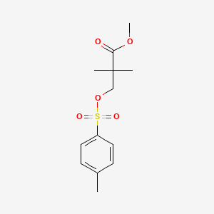molecular formula C13H18O5S B1147687 methyl2,2-dimethyl-3-[(4-methylbenzenesulfonyl)oxy]propanoate CAS No. 25255-56-5