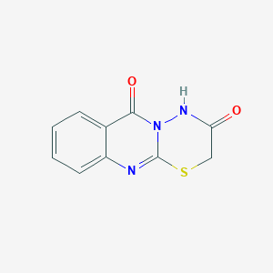 molecular formula C10H7N3O2S B11476942 2H,6H-[1,3,4]thiadiazino[2,3-b]quinazoline-3,6(4H)-dione 