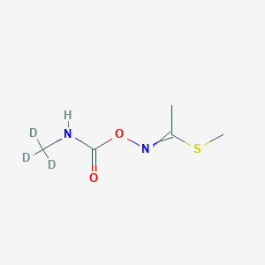 molecular formula C₅H₇D₃N₂O₂S B1147697 methyl N-(trideuteriomethylcarbamoyloxy)ethanimidothioate CAS No. 1398109-07-3