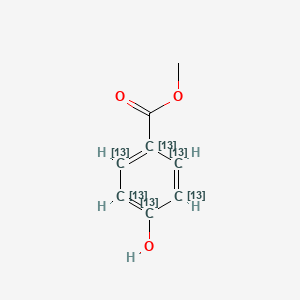molecular formula C₂¹³C₆H₈O₃ B1147701 Methyl Paraben-13C6 (in Acetone) CAS No. 1581694-95-2