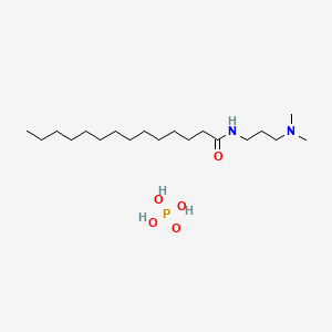 molecular formula C19H43N2O5P B1147705 Myristamidopropyl dimethylamine phosphate CAS No. 129541-40-8