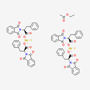 (2S)-2-(1,3-dioxoisoindol-2-yl)-3-phenylpropanoate;ethyl acetate;rhodium(2+)