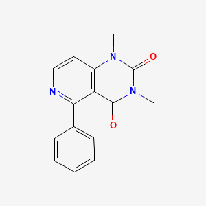 molecular formula C15H13N3O2 B11477169 1,3-Dimethyl-5-phenylpyrido[4,3-d]pyrimidine-2,4-dione 