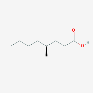 molecular formula C9H18O2 B1147759 Octanoic acid, 4-methyl-, (4S)- CAS No. 128342-72-3