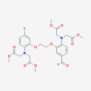 3-[2-[2-[Bis(2-oxo-2-methoxyethyl)amino]-5-fluorophenoxy]ethoxy]-4-[bis(2-oxo-2-methoxyethyl)amino]benzaldehyde