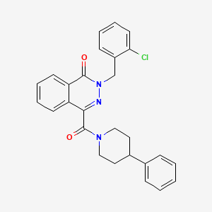 molecular formula C27H24ClN3O2 B11477768 2-(2-chlorobenzyl)-4-[(4-phenylpiperidin-1-yl)carbonyl]phthalazin-1(2H)-one 
