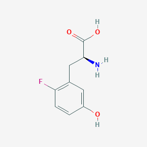 molecular formula C9H10FNO3 B114778 2-fluoro-5-hydroxy-L-phenylalanine CAS No. 148613-12-1