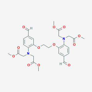 molecular formula C28H32N2O12 B1147784 methyl 2-[2-[2-[2-[bis(2-methoxy-2-oxoethyl)amino]-5-formylphenoxy]ethoxy]-4-formyl-N-(2-methoxy-2-oxoethyl)anilino]acetate CAS No. 329789-22-2