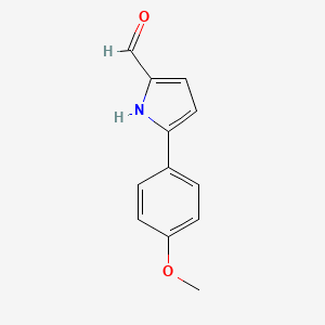 molecular formula C12H11NO2 B1147793 5-(4-Methoxyphenyl)-1H-pyrrole-2-carbaldehyde CAS No. 431039-10-0